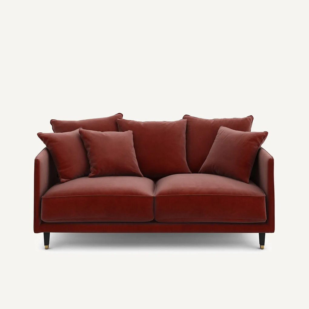 3-zits compacte fluwelen bank, Lazare