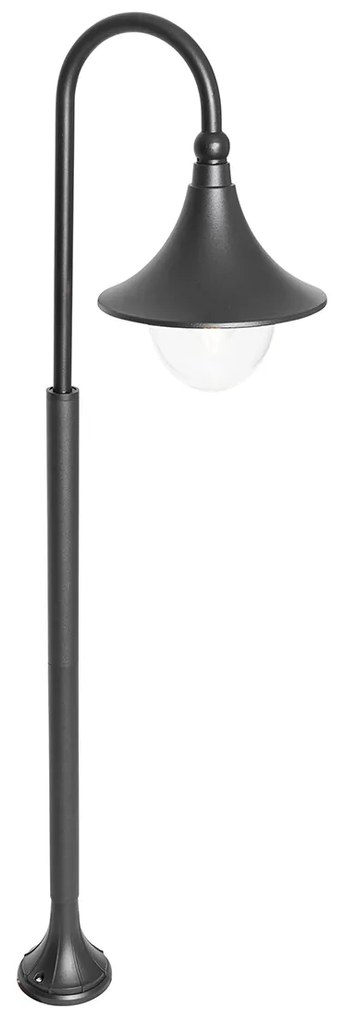 Smart buiten lantaarn zwart 125 cm IP44 incl. Wifi A60 - Daphne