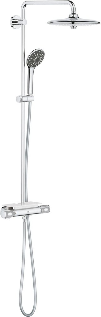 Grohe QuickFix Vitalio Joy 260 regendoucheset met 6 straalsoorten en EasyReach Tray Ø26cm chroom