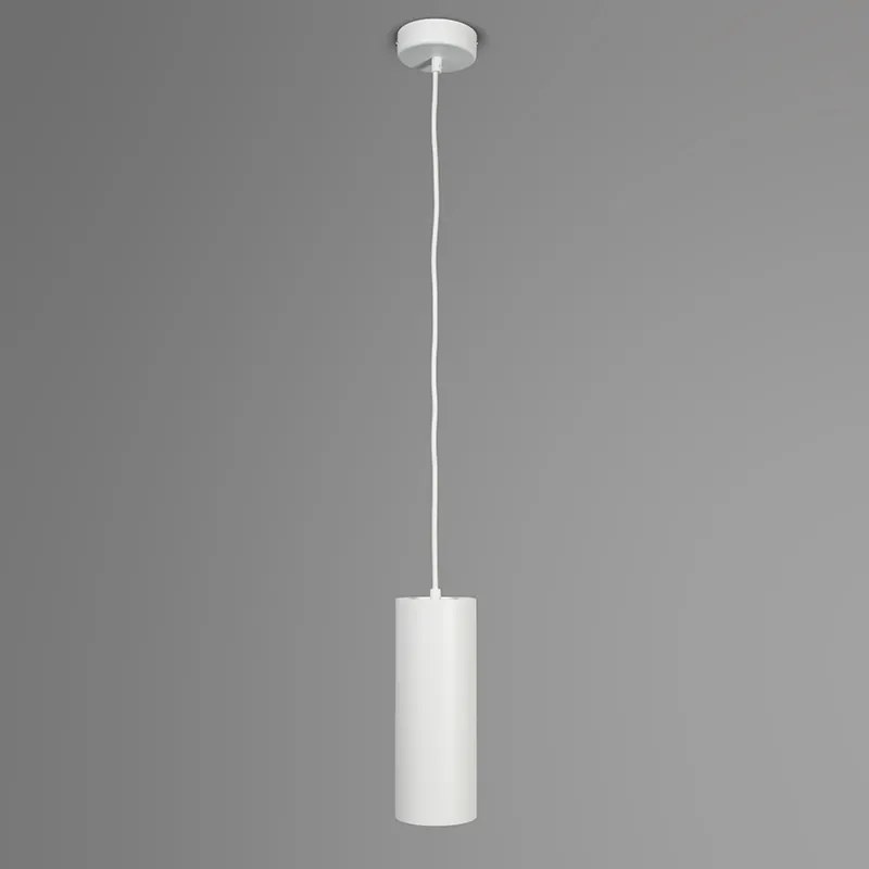 Design hanglamp wit rond GU10 50mm - Tubo Design, Modern GU10 Binnenverlichting Lamp