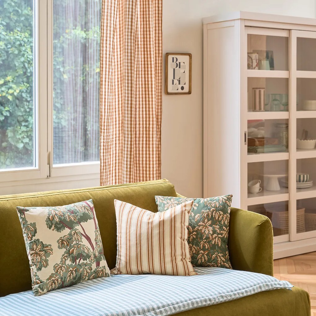 Vitrine boekenkast met 2 schuifdeuren, Lunja