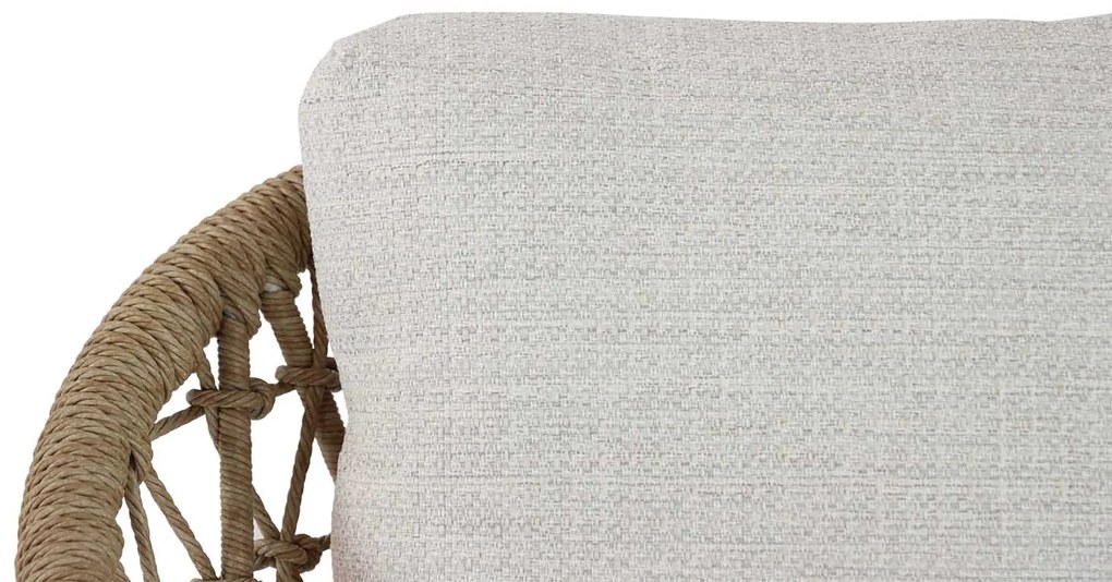 Tuinset 6 personen 225 cm Aluminium/wicker Taupe Coco Bali/Almeria