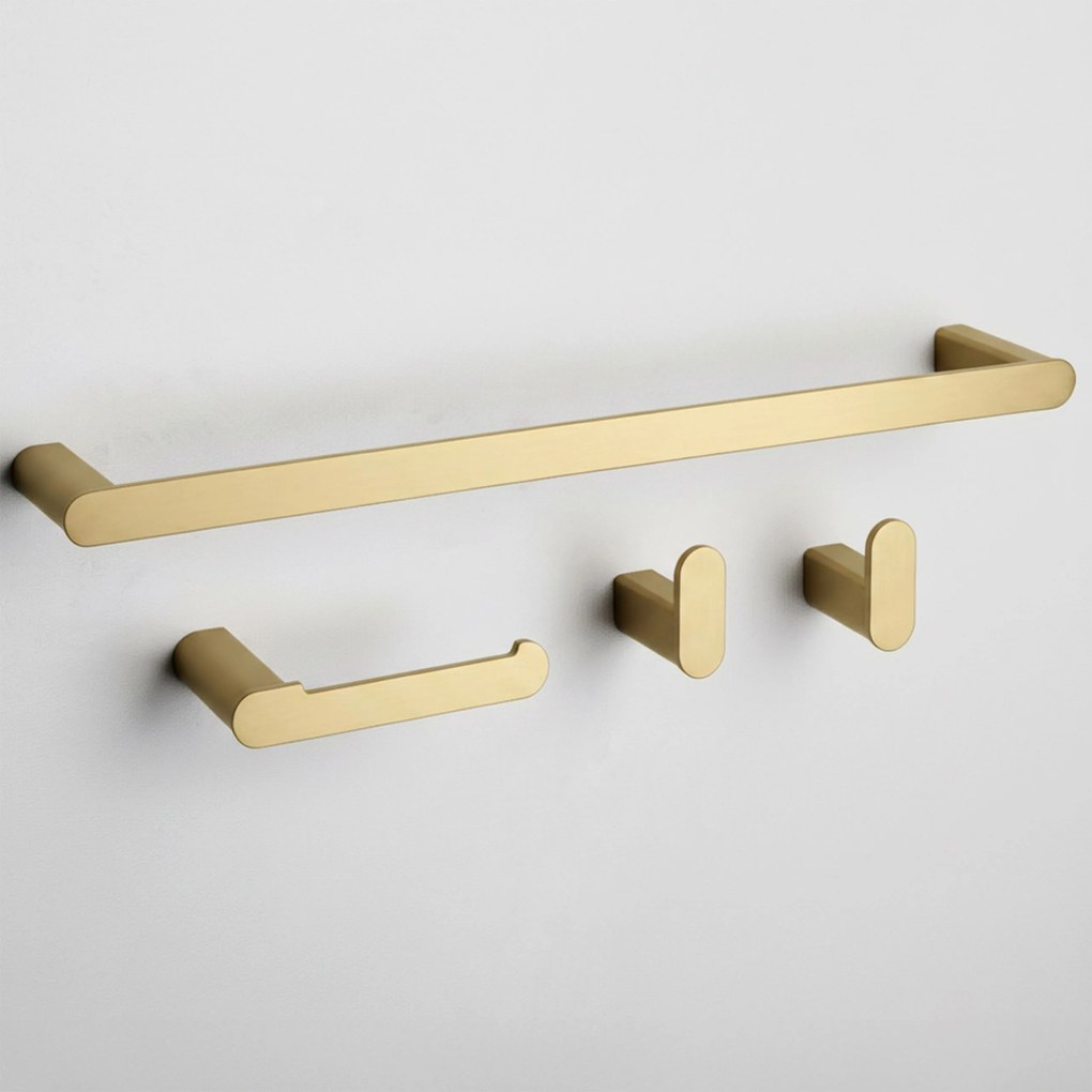 Badkameraccessoireset Mati Brush Gold 4-delig