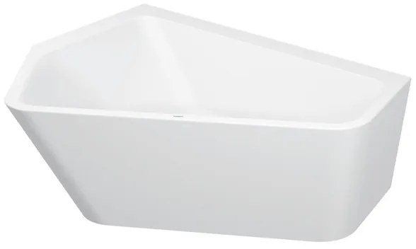 Duravit Paiova bad 177x46x130cm overloop Hoekopstelling Links acryl wit 700394000000000