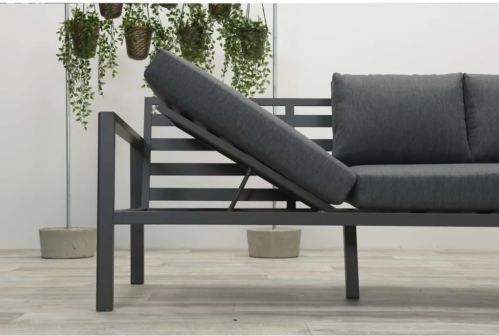 Garden Impressions Denver loungeset 4-delig - zwart