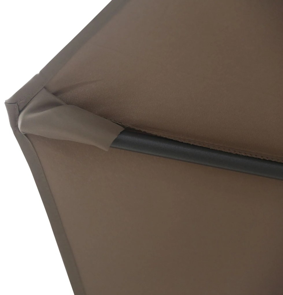 Camello Valerio Stokparasol M (excl. Voet) Aluminium Taupe