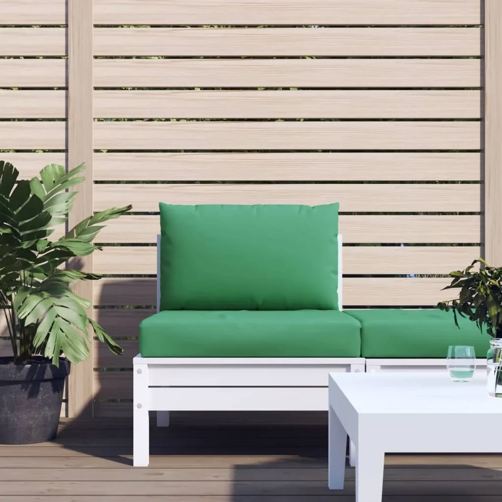 vidaXL Bankkussens pallet 2 st stof groen