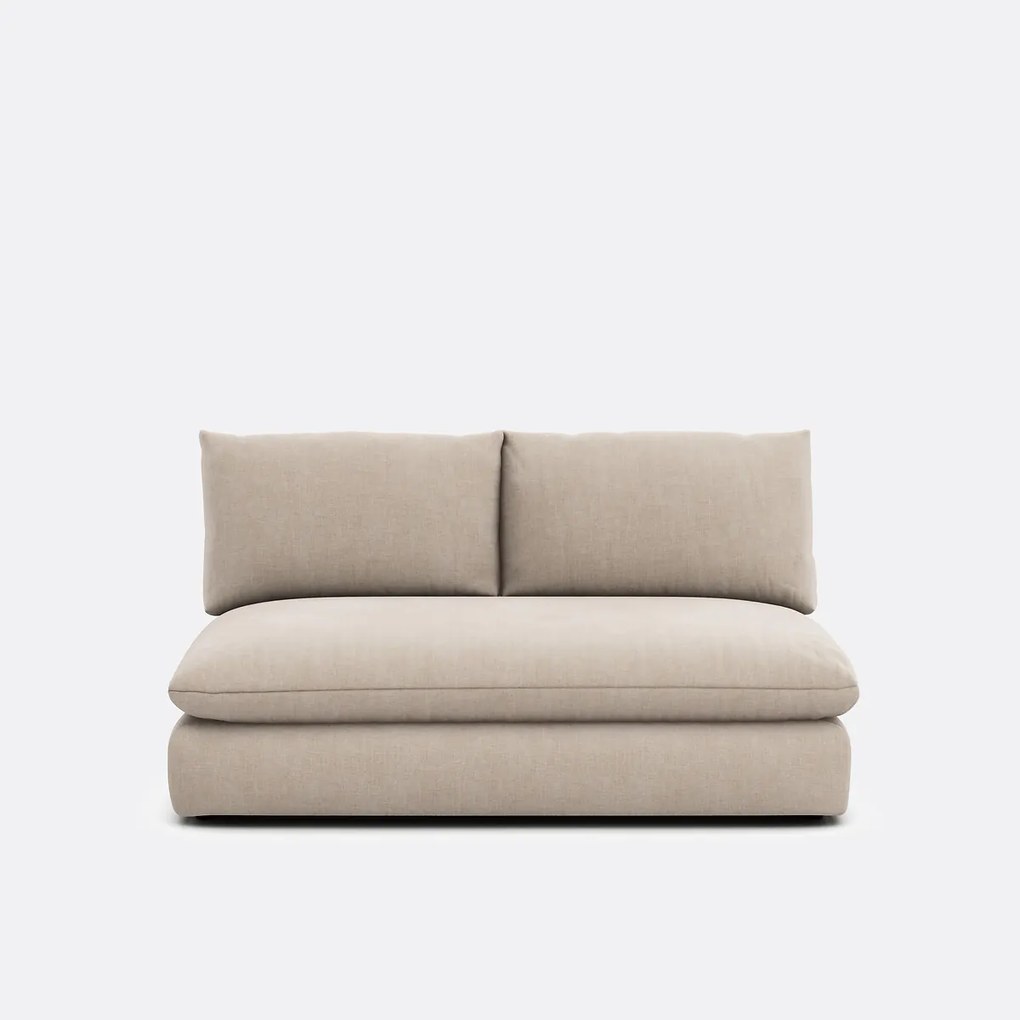 2-zits bankelement voor modulaire sofa, in gestructureerde stof, Malo