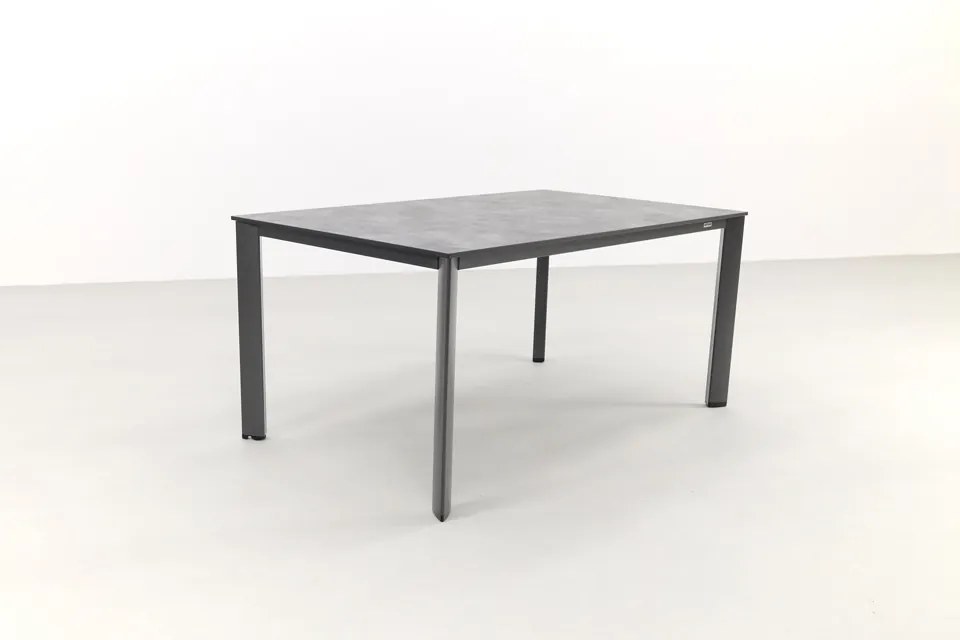 Kettler Altura/Edge verstelbare aluminium tuinset voor 4 personen 160x95 cm. - Antraciet
