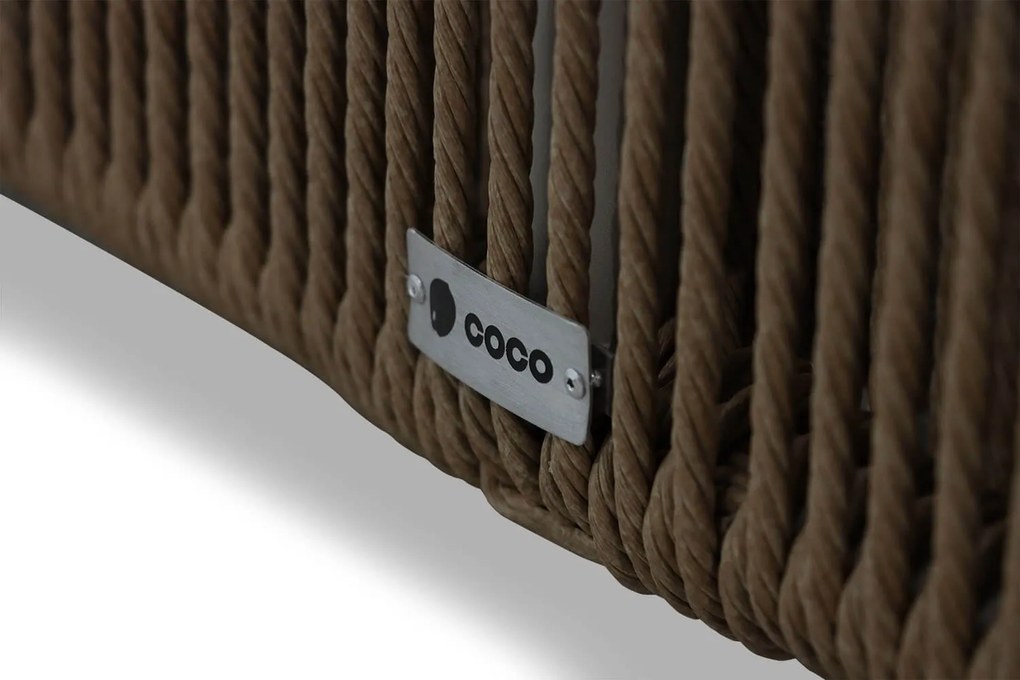 Tuinstoel Aluminium/rope Taupe-naturel-bruin Coco Colorado