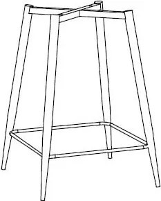 [*] Hoge Kruk Poten Glamm Natuurlijk Hout & Nuevo - Sklum