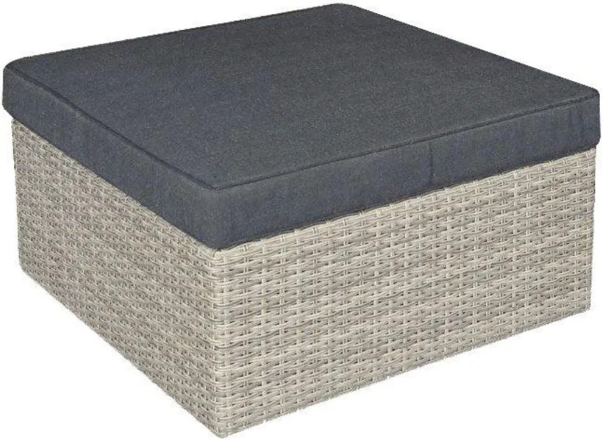 Baratti Hoek Loungeset Amalia - Antraciet & Grijs - Wicker - Baratti