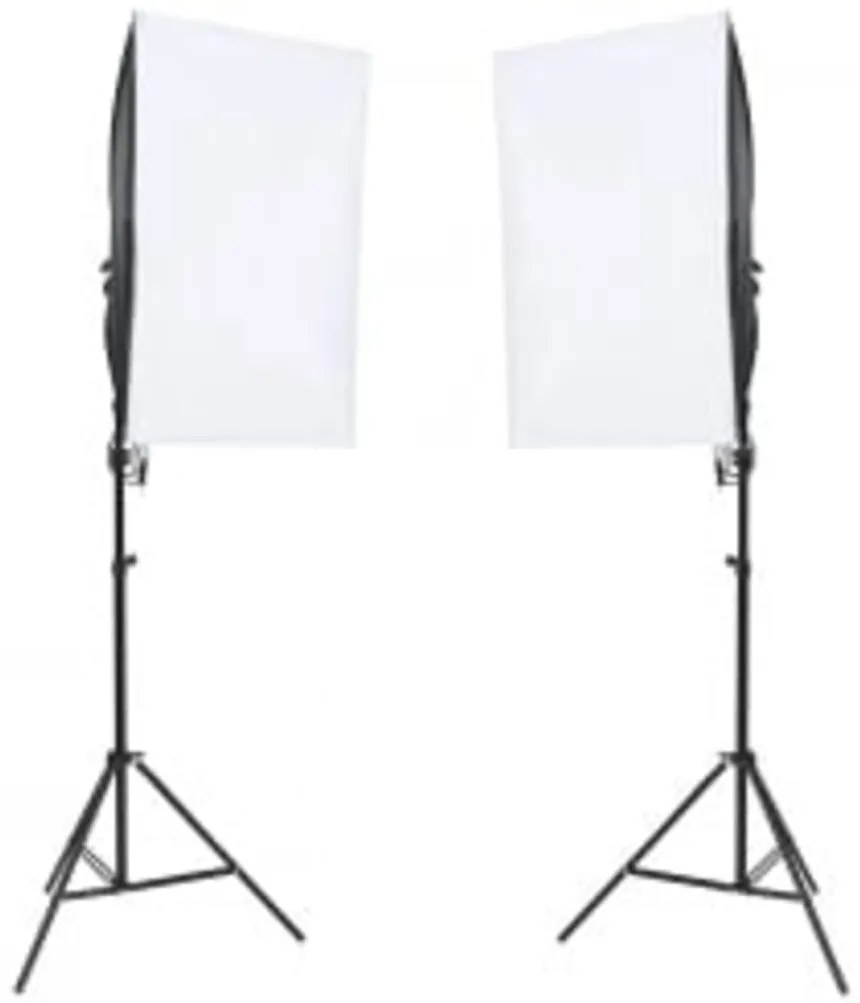 vidaXL Fotostudioset met verlichtingsset, achtergrond en reflector