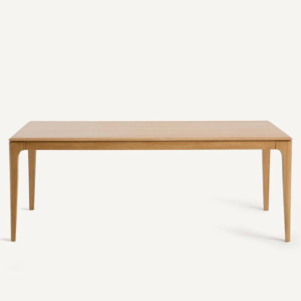 Tafel van massief eiken en eikenfineer, 8 couverts, SANARA