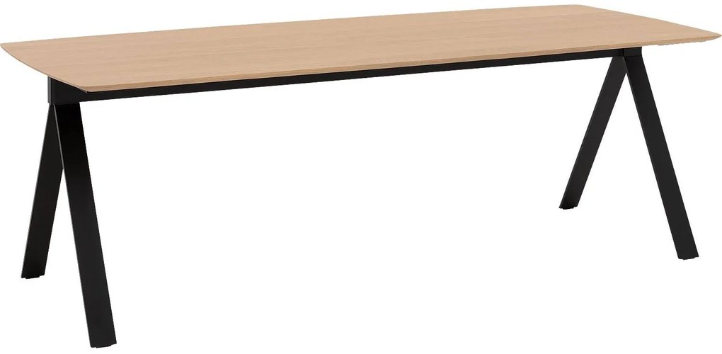 Goossens Excellent Eettafel Uniek, Semi rechthoekig 240 x 100 cm