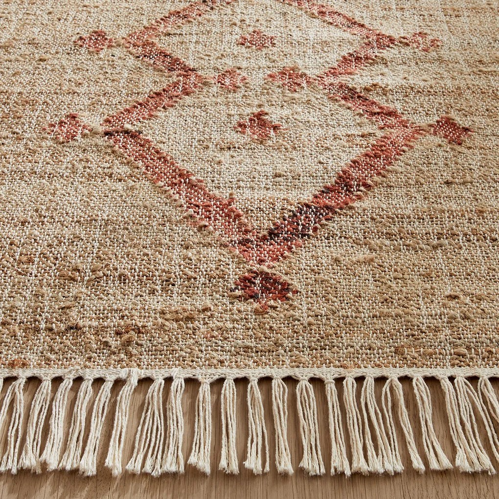 Vloerkleed voor in de hall, in jute, handgeweven, Panaji