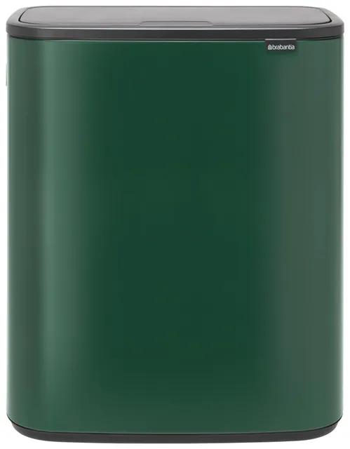 Brabantia Bo Touch Bin Afvalemmer - 2x30 liter - 2 kunststof binnenemmers - pine green 304224