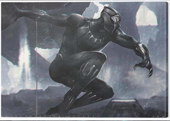 Print op canvas Black Panther - To Action, (80 x 60 cm)