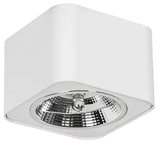 Moderne opbouwspot wit vierkant GU10 111mm - Boxer