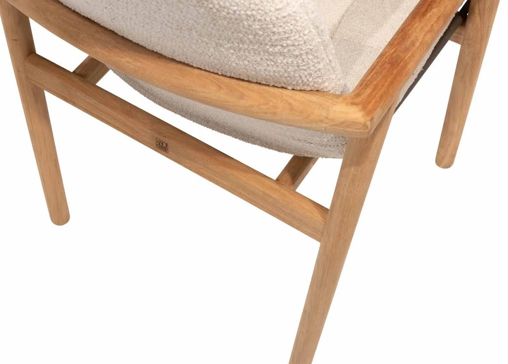 4 Seasons Outdoor Samos tuinstoel teak SALE Tuinstoel beige weerbestendig