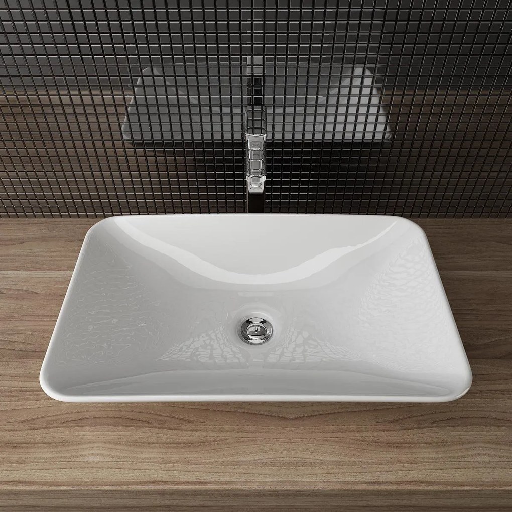 Mueller Var opzet wastafel 58x36x11cm wit
