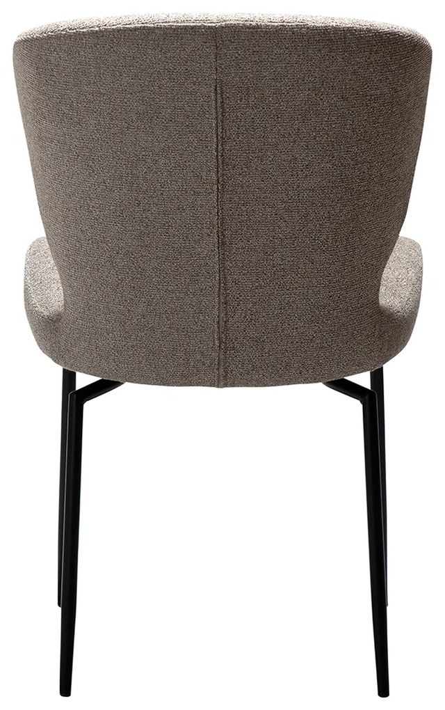 Dan-Form Glory Swivel Draaibare Eetkamerstoel Grijsbruin Boucle