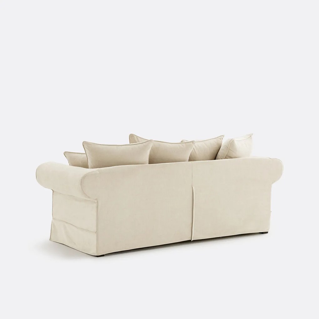 2- of 3-zits rechte bank van gemêleerd polyester, ADELIA