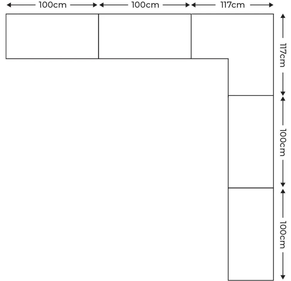 Goossens Excellent Kast Systeem Statement, 10 draaideuren met hoekkast 90 graden 315 cm breed 223 cm hoog 315 cm diep