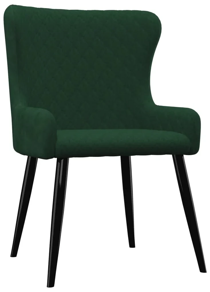 vidaXL Eetkamerstoelen 6 st fluweel groen