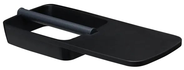 Tiger Tess Toiletrolhouder - met planchet - zelfklevend/boren - zwart/antraciet 1329120746