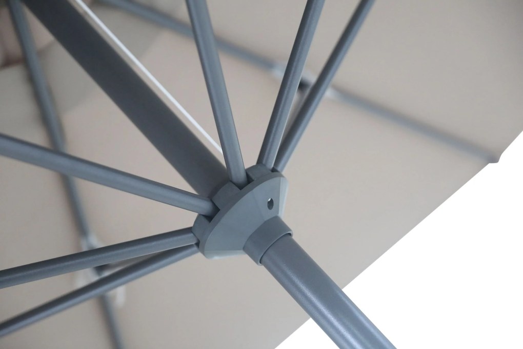 Camello Valerio Stokparasol M (excl. Voet) Aluminium Taupe