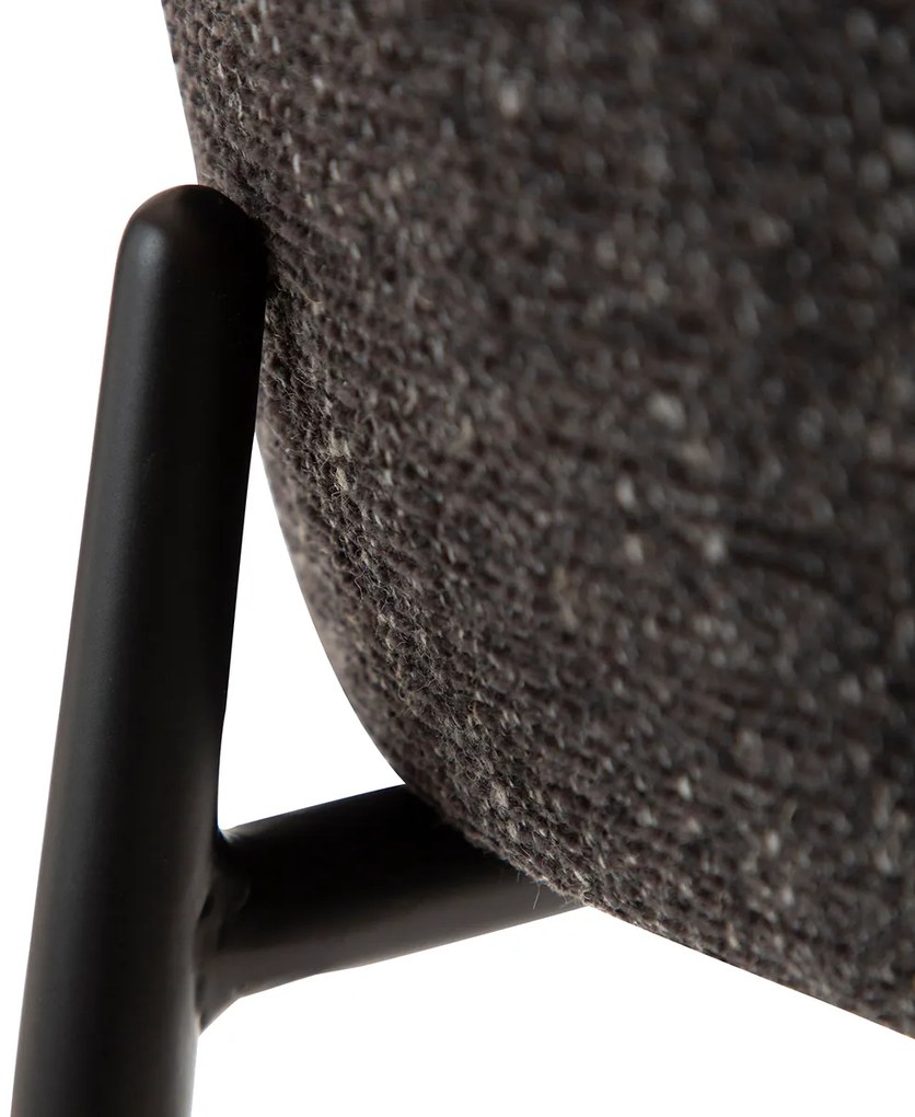 Dan-Form Glory Luxe Barstoel Zwart Boucle