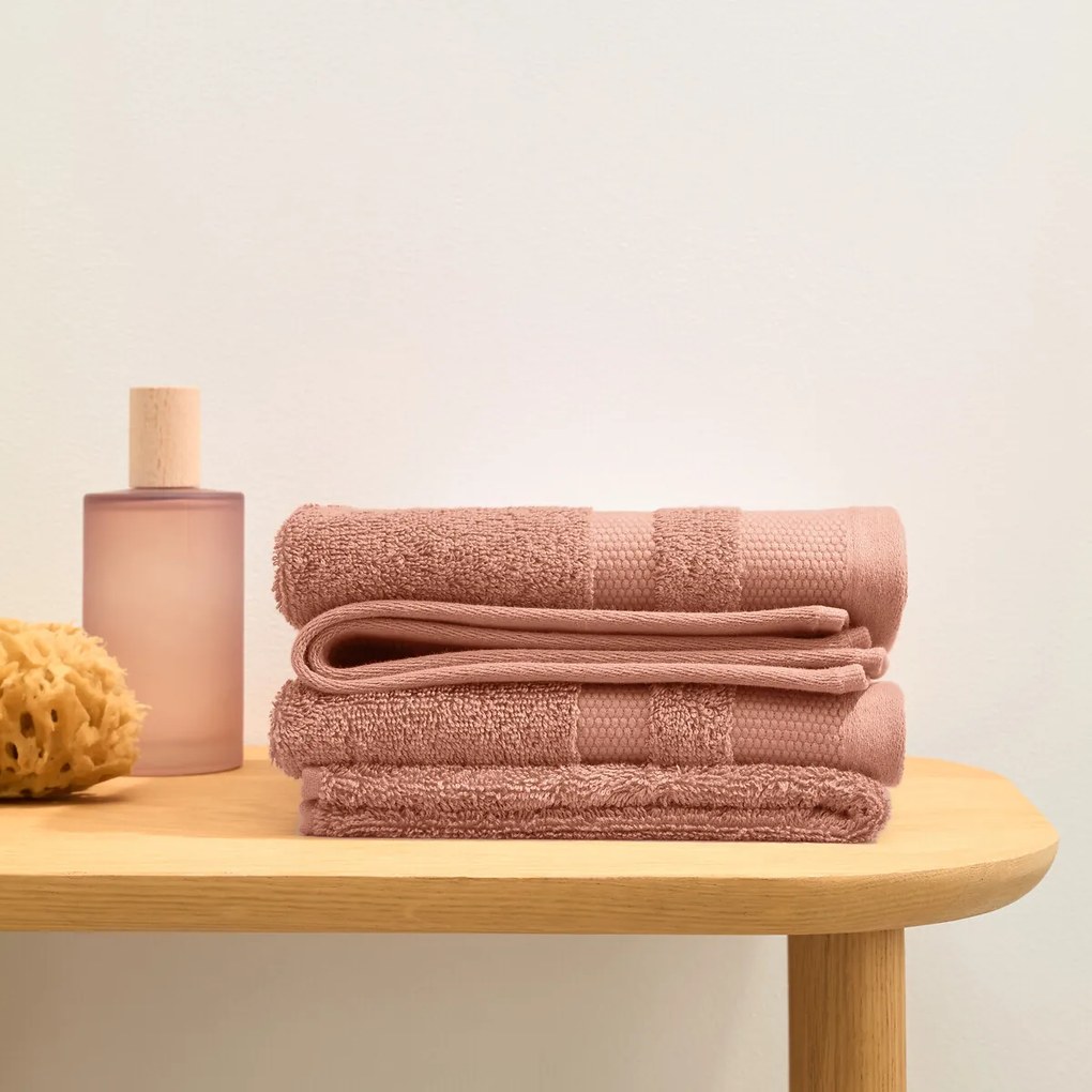 Set van 4 Egyptisch katoenen gastendoekjes 600g/m², Kheops