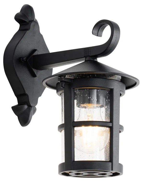 Klassieke buiten wandlantaarn zwart IP44 - Herb