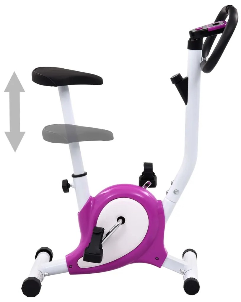 vidaXL Hometrainer met bandweerstand paars