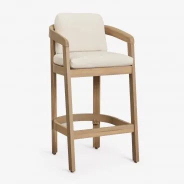Hoge Kruk Van Acaciahout Uleno ↑75 Cm & Lichte Acaciekleur - Sklum