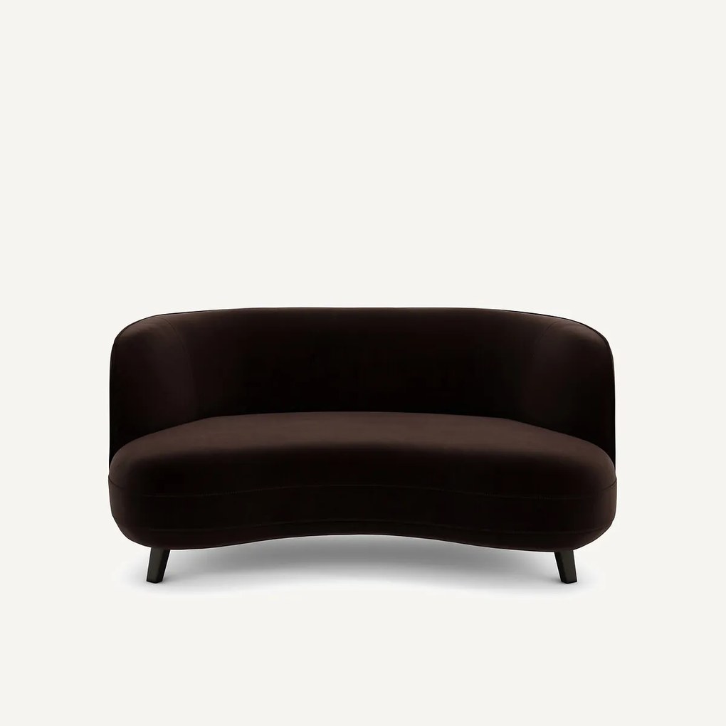 Bank XS in fluweel, Rosebury design E. Gallina