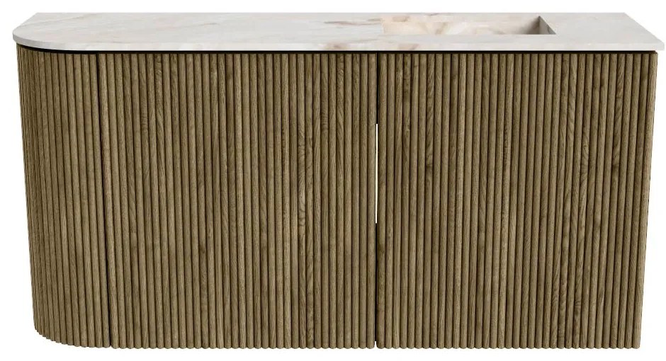 Mondiaz Joya DLux 80cm toiletmeubel ronding links dusk met wastafel faye rechts 1 kraangat frappe