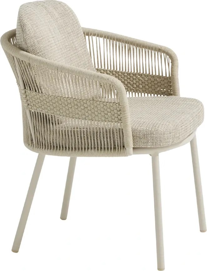 4 Seasons Outdoor Corfu tuinstoel Linnen Tuinstoel beige weerbestendig