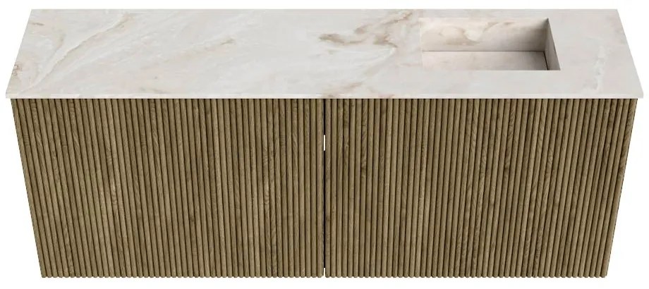 Mondiaz Joya DLux 100cm toiletmeubel dusk met wastafel faye rechts 1 kraangat frappe