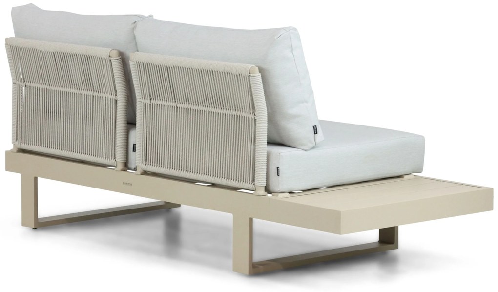 Hoek loungeset 6 personen Aluminium Taupe Lifestyle Garden Furniture Lorenzo