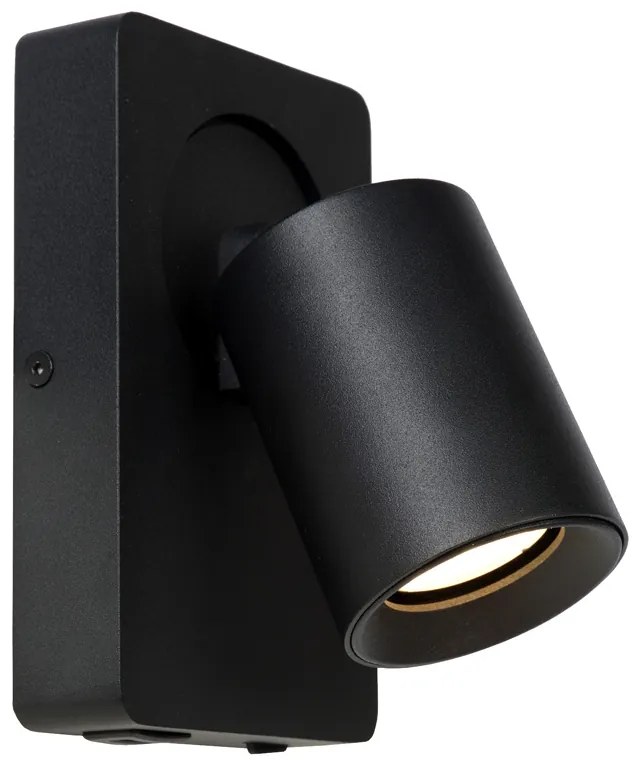 Lucide Nigel wandlamp 1x 5W zwart