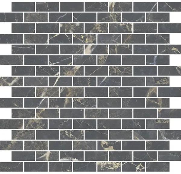Royal plaza Chella tegelmat 30x30 brick 1,8x4,2 zwart