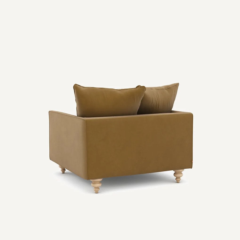 Linnen fluwelen fauteuil, LAZARE