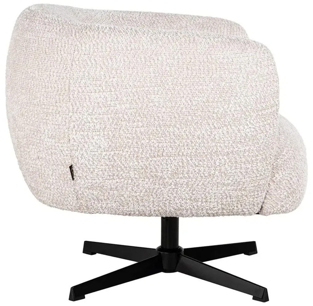 Richmond Interiors Estelle Draai Fauteuil Met Ronde Rug Creme