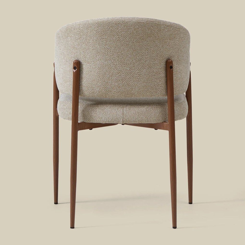 Walnoot Eetkamerstoel Met Armleuningen