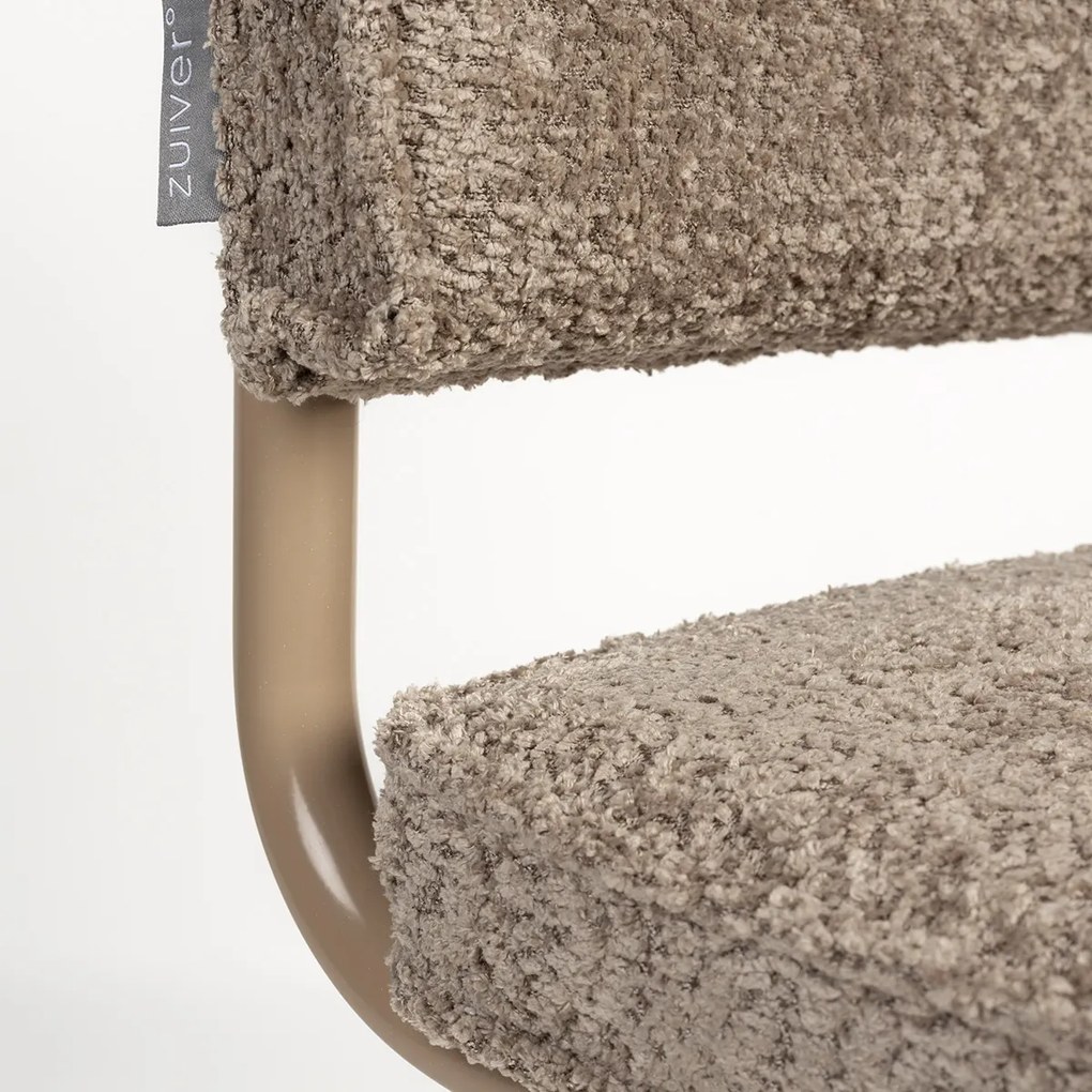 Zuiver Ridge Soft Retro Design Stoel Teddy Beige