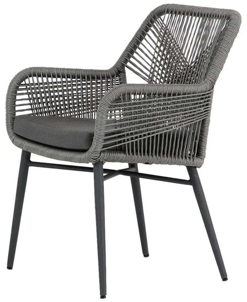 Tuinset 4 personen 180 cm Rope Grijs Lifestyle Garden Furniture Advance/Sophia