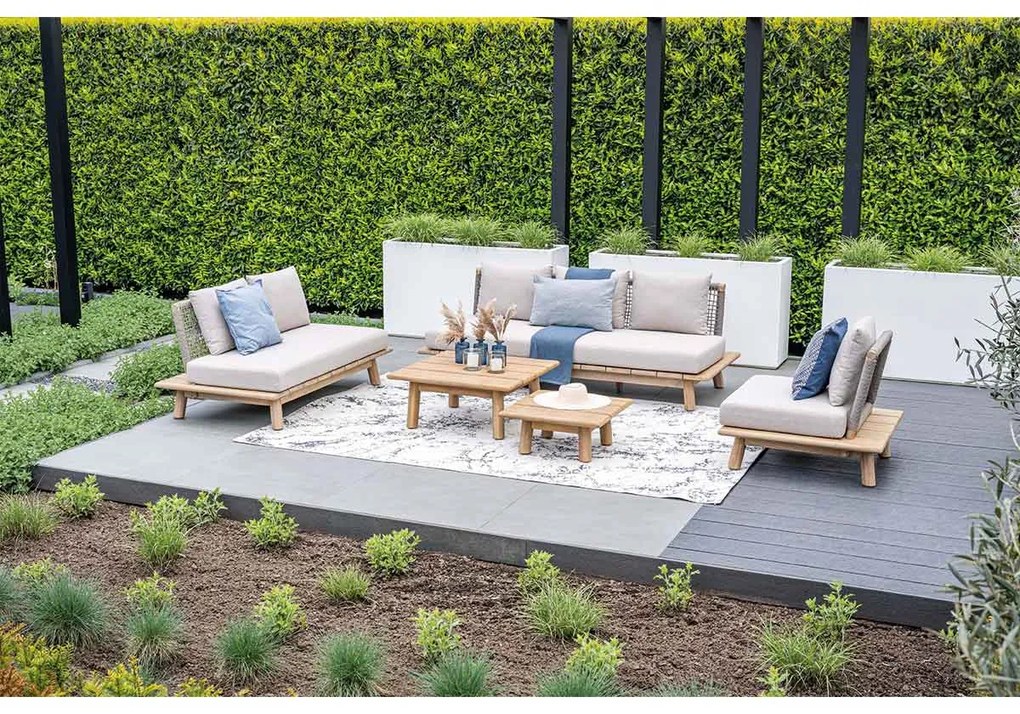 Garden Impressions San Namut loungeset 4-delig - grey sand