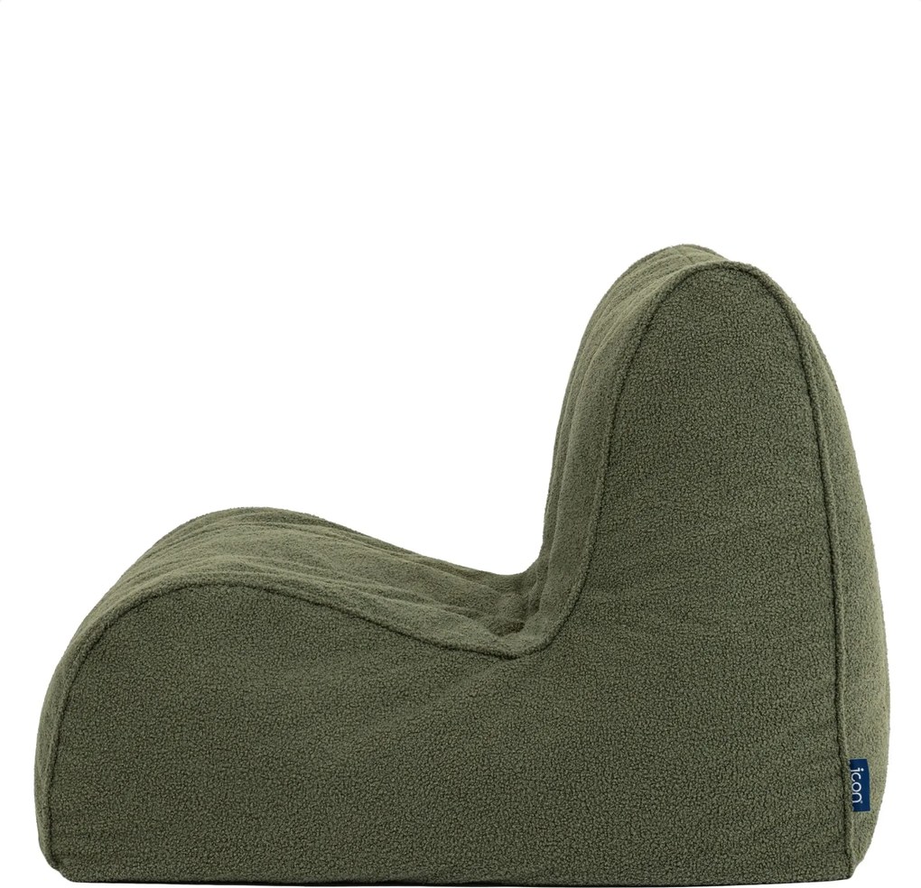 Swoop Zitzak Stoel Bouclé - Olijfgroen